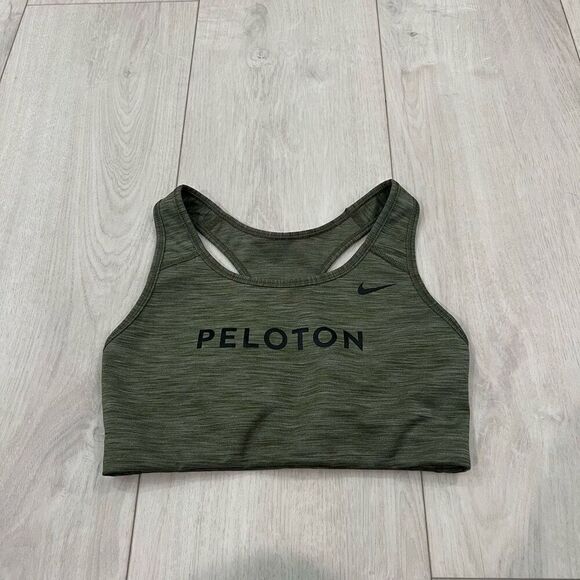 Peloton Nike Other - Peloton Nike Spirit Swoosh Sports Bra Olive (Green) Sz M